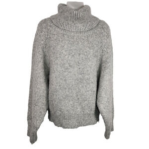 Jolie Women Sweater Small Gray Wool Blend Quiet Luxury Elegant Timeless Neutral